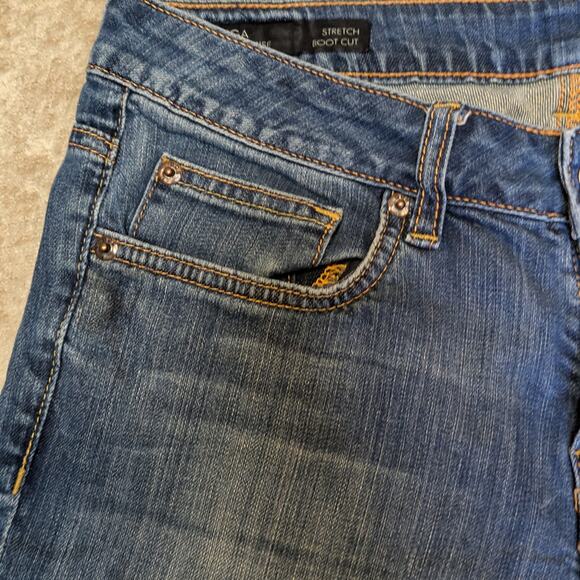 Buffalo David Bitton Womens Size 27 Denim Blue Jeans Stretch Boot Cut Reg Rise - Picture 3 of 11